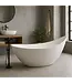 Vrijstaand bad Antio Mat Wit 188x78x93cm Solid Surface met overloop