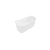 Half Vrijstaand bad Ferro Glans Wit 170x75x60cm acryl met waste en overloop