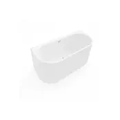 Half Vrijstaand bad Ferro Mat Wit 180x80x58cm acryl met waste en overloop Half Vrijstaand bad Ferro Mat Wit 180x80x58cm acryl met waste en overloop