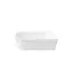 Half Vrijstaand hoekbad Ferro Rechts Mat Wit 180x80x58cm acryl met waste en overloop