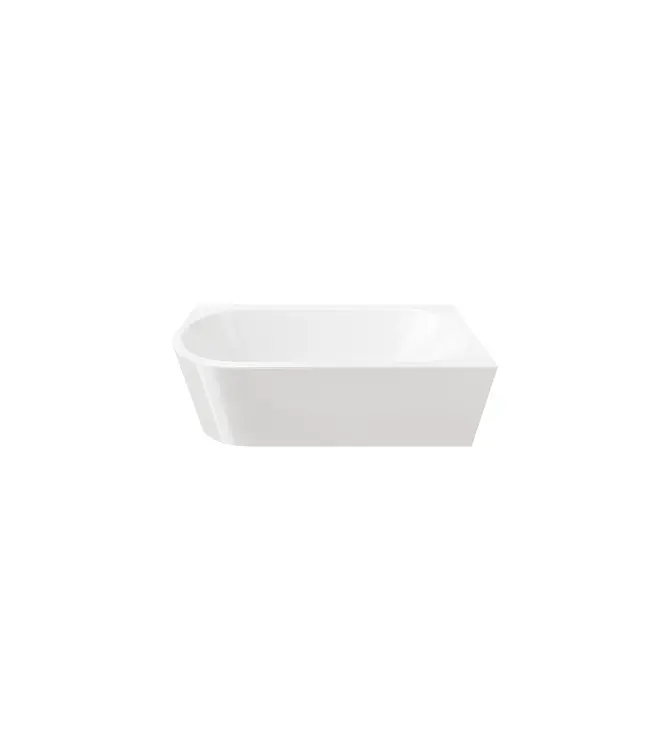 Half Vrijstaand hoekbad Ferro Rechts Mat Wit 170x80x60cm acryl met waste en overloop