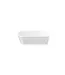 Half Vrijstaand hoekbad Ferro Rechts Mat Wit 170x80x60cm acryl met waste en overloop