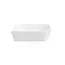DutchLine Half Vrijstaand hoekbad Ferro Links Mat Wit 180x80x58cm acryl met waste en overloop