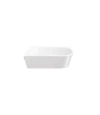 DutchLine Half Vrijstaand hoekbad Ferro Links Glans Wit 180x80x58cm acryl met waste en overloop