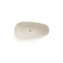 Vrijstaand bad Elips Mat Wit 170x80x58cm acryl met waste en overloop