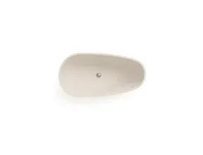 Vrijstaand bad Elips Mat Wit 170x80x58cm acryl met waste en overloop