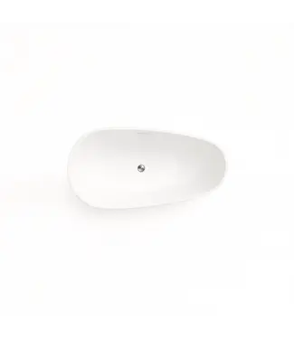 DutchLine Vrijstaand bad Elips Glans Wit 170x80x58cm acryl met waste en overloop