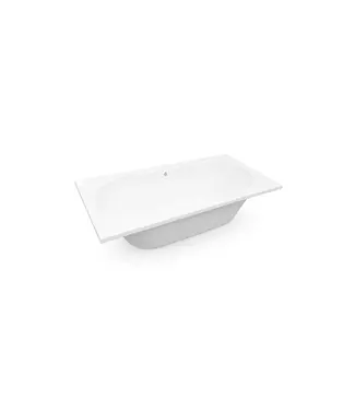 DutchLine Inbouwbad RD 180x80x45 cm glans wit