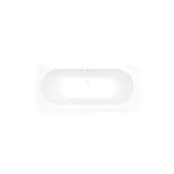 Inbouwbad RD 180x80x45 cm glans wit