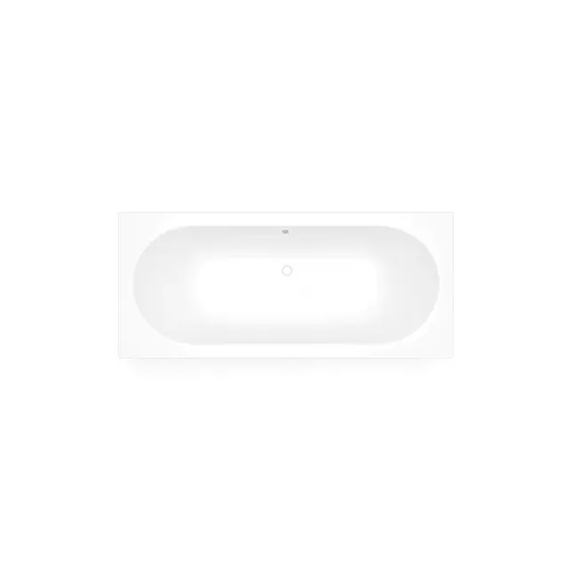 Inbouwbad RD 180x80x45 cm glans wit