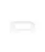 Inbouwbad RD 180x80x45 cm glans wit
