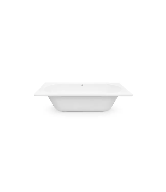 DutchLine Inbouwbad RD 180x80x45 cm glans wit