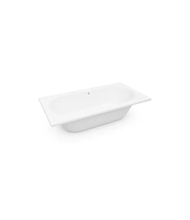 DutchLine Inbouwbad RD 180x80x45 cm Mat Wit