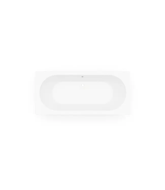 DutchLine Inbouwbad RD 180x80x45 cm Mat Wit