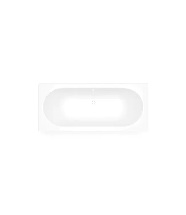 DutchLine Inbouwbad RD Glans Wit 170x75x45cm Acryl