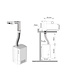 Handdroger Wash&Dry RVS - Automatsiche 2-in-1  Wastafelkraan met handdroger