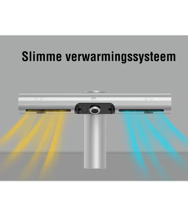 Handdroger Wash&Dry RVS - Automatsiche 2-in-1  Wastafelkraan met handdroger