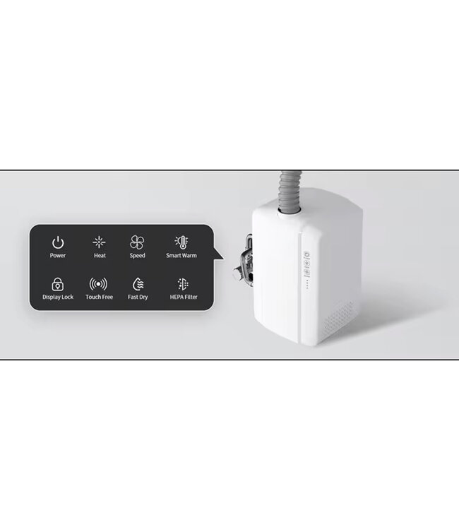 Handdroger Wash&Dry RVS - Automatsiche 2-in-1  Wastafelkraan met handdroger