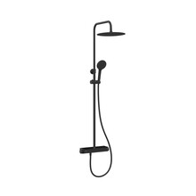 Opbouw Regendouche Tondell Mat Zwart met planchet - Regendouche 30cm - 29.2952