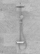 Opbouw Regendouche Tondell Chroom met planchet - Regendouche 30cm - 29.2951