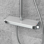 Opbouw Regendouche Tondell Chroom met planchet - Regendouche 30cm - 29.2951