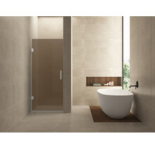 Douchedeur Profielloos 70cm Vintage brons glas⎢Wiesbaden Less nisdeur 8 mm nano - 20.3977