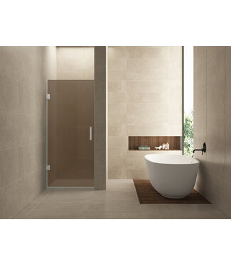 Wiesbaden Douchedeur Profielloos 80cm Vintage brons glas⎢Wiesbaden Less nisdeur 8 mm nano - 20.3978