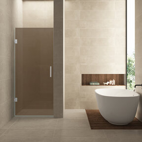 Douchedeur Profielloos 90cm Vintage brons glas⎢Wiesbaden Less nisdeur 8 mm nano - 20.3979