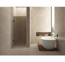 Douchedeur Profielloos 90cm vintage brons glas/gunmetal⎢Wiesbaden Less nisdeur 8 mm nano - 20.3299