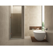 Douchedeur Profielloos 90cm vintage brons glas/Geborsteld Brons Koper⎢Wiesbaden Less nisdeur 8 mm nano - 20.3100