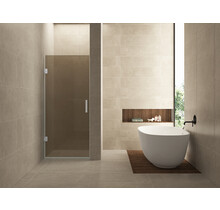 Douchedeur Profielloos 80cm vintage brons glas/Geborsteld Staal⎢Wiesbaden Less nisdeur 8 mm nano - 20.3288