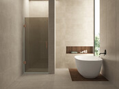 Douchedeur Profielloos 80cm vintage brons glas/Geborsteld Brons Koper⎢Wiesbaden Less nisdeur 8 mm nano - 20.3293