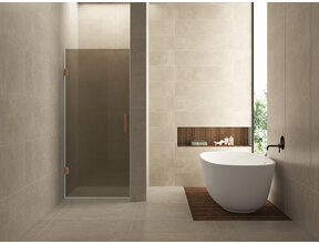 Douchedeur Profielloos 80cm vintage brons glas/Geborsteld Brons Koper⎢Wiesbaden Less nisdeur 8 mm nano - 20.3293