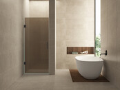 Douchedeur Profielloos 70cm vintage brons glas/Gunmetal⎢Wiesbaden Less nisdeur 8 mm nano - 20.3285