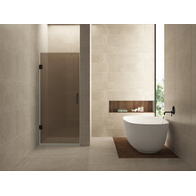 Douchedeur Profielloos 70cm vintage brons glas/Mat Zwart⎢Wiesbaden Less nisdeur 8 mm nano - 20.3282