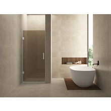 Douchedeur Profielloos 70cm vintage brons glas/Chroom⎢Wiesbaden Less nisdeur 8 mm nano - 20.3280