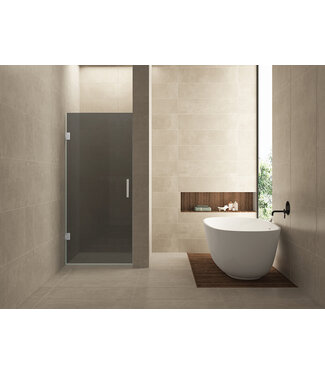 Wiesbaden Douchedeur Profielloos 90cm Rookglas⎢Wiesbaden Less nisdeur 8 mm nano - 20.3727