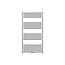 BELRAD Handdoekradiator 120x60cm Geborsteld RVS 414 Watt Midden aansluiting