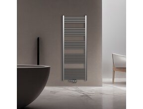 Handdoekradiator 160x60cm Geborsteld RVS 557 Watt Midden aansluiting