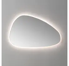 Spiegel Organic 100cm met dimbaar ledverlichting - Touch bediening - Spiegelverwarming (Optioneel)