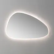 Spiegel Organic 120cm met dimbaar ledverlichting - Touch bediening - Spiegelverwarming (Optioneel)