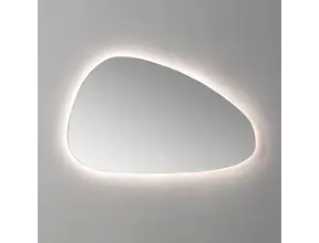 Spiegel Organic 120cm met dimbaar ledverlichting - Touch bediening - Spiegelverwarming (Optioneel)