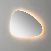 Spiegel Organic 120cm met dimbaar ledverlichting - Touch bediening - Spiegelverwarming (Optioneel)