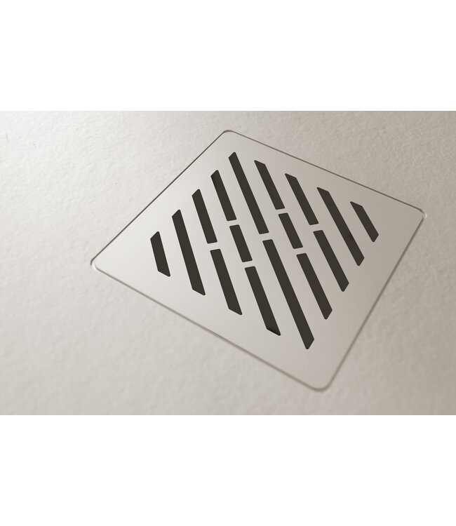 Douchevloer Medison Wit 140x90cm Composietsteen Douchevloer antislip ultra flat Veroni 3cm composietsteen