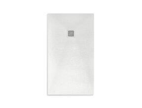 Douchevloer Medison Wit 160x90cm Composietsteen Douchevloer antislip ultra flat Veroni 3cm composietsteen