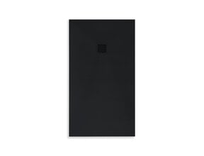 Douchevloer Medison Mat Zwart 90x90cm Composietsteen Douchevloer antislip ultra flat Veroni 3cm composietsteen