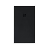 Douchevloer Medison Mat Zwart 100x100cm Composietsteen Douchevloer antislip ultra flat Veroni 3cm composietsteen