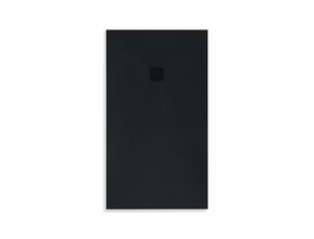 Douchevloer Medison Mat Zwart 100x100cm Composietsteen Douchevloer antislip ultra flat Veroni 3cm composietsteen