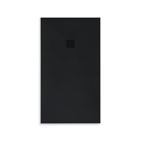 Douchevloer Medison Mat Zwart 100x100cm Composietsteen Douchevloer antislip ultra flat Veroni 3cm composietsteen