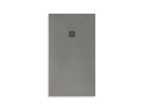 Douchevloer Medison Grijs 90x90cm Composietsteen Douchevloer Veroni SLATE 3cm (RAL7037) Antislip op maat Zaagbaar